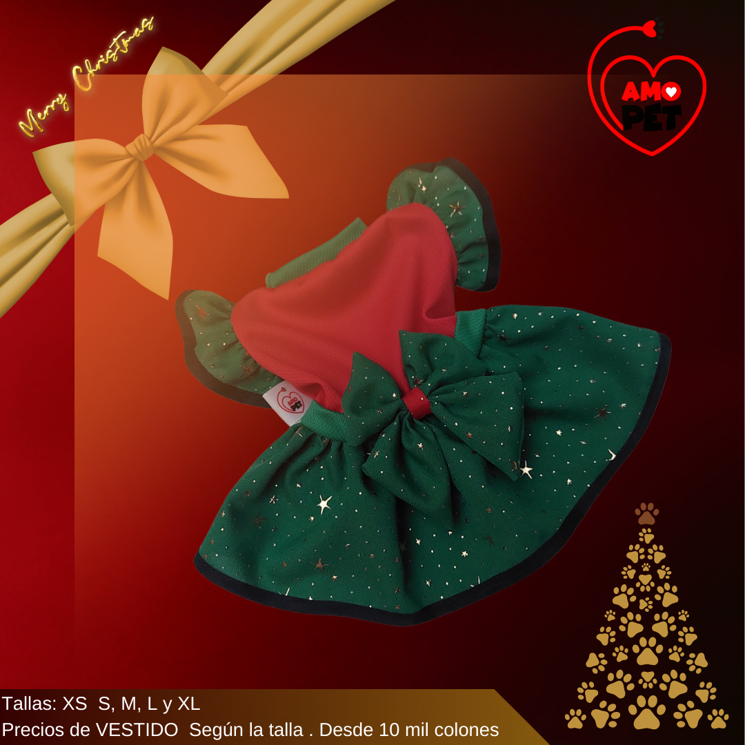 Vestido Navideño para perritas y gatitas - Image 2